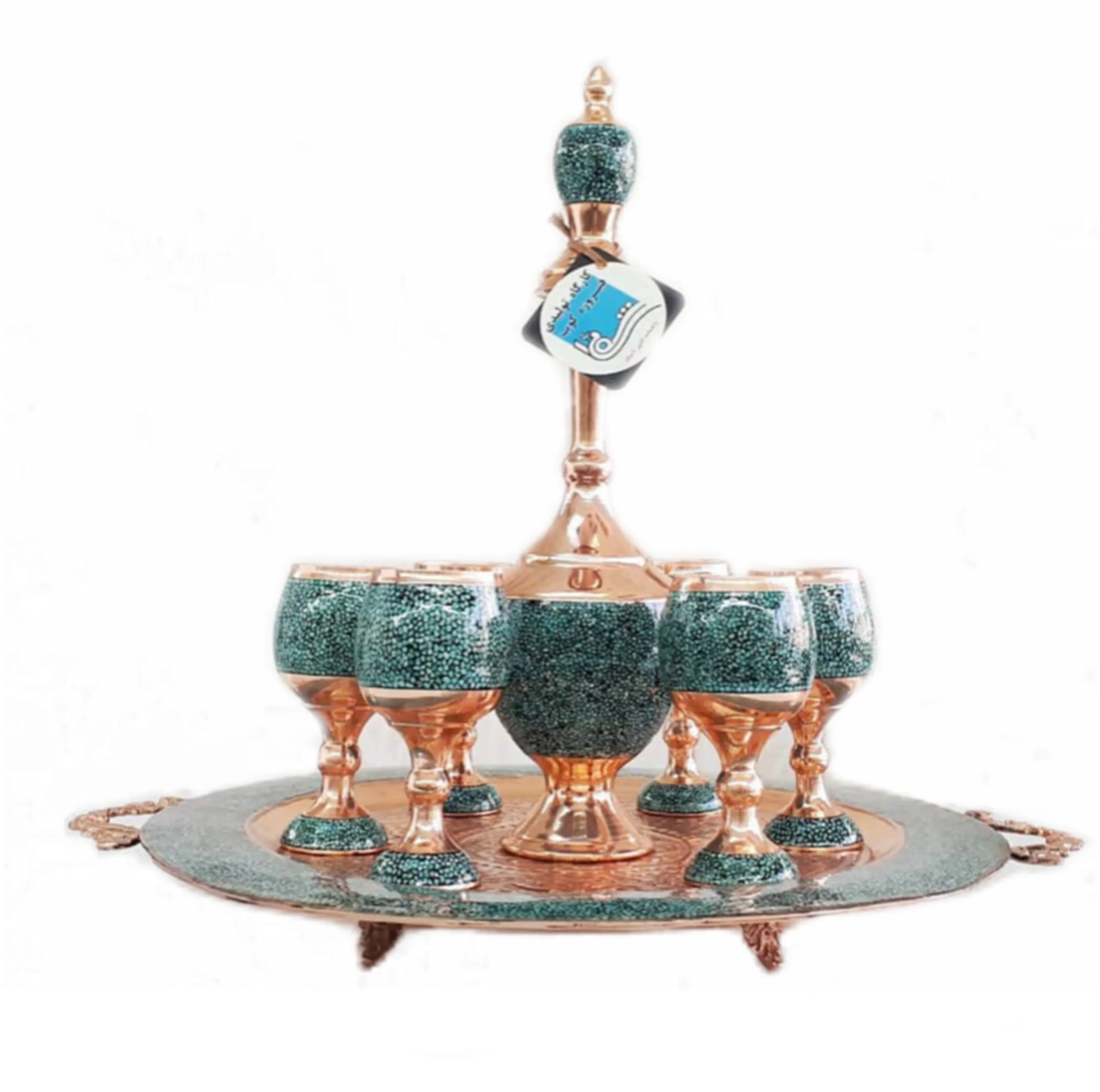 سرویس شراب خوری فیروزه کوبی سرویس شراب خوری فیروزه کوبی